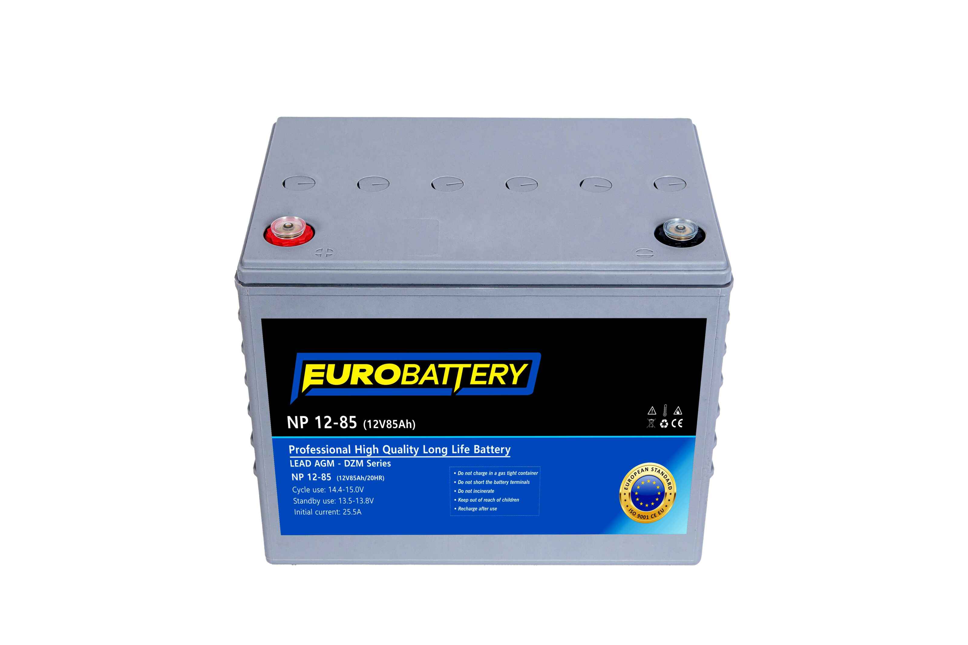 12v-85ah АКБ AGM EuroBattery NP 12-85 DZM (12в 85Аг)