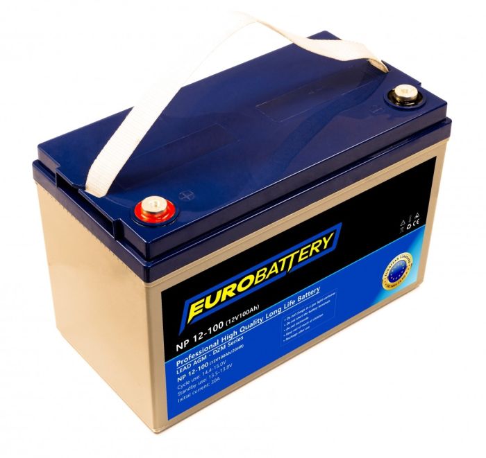 12v-100ah АКБ AGM EuroBattery NP 12-100 DZM (12в 100Аг)